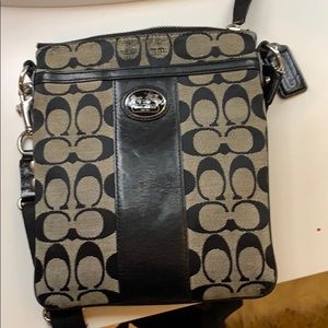 Black Coach crossbody bag